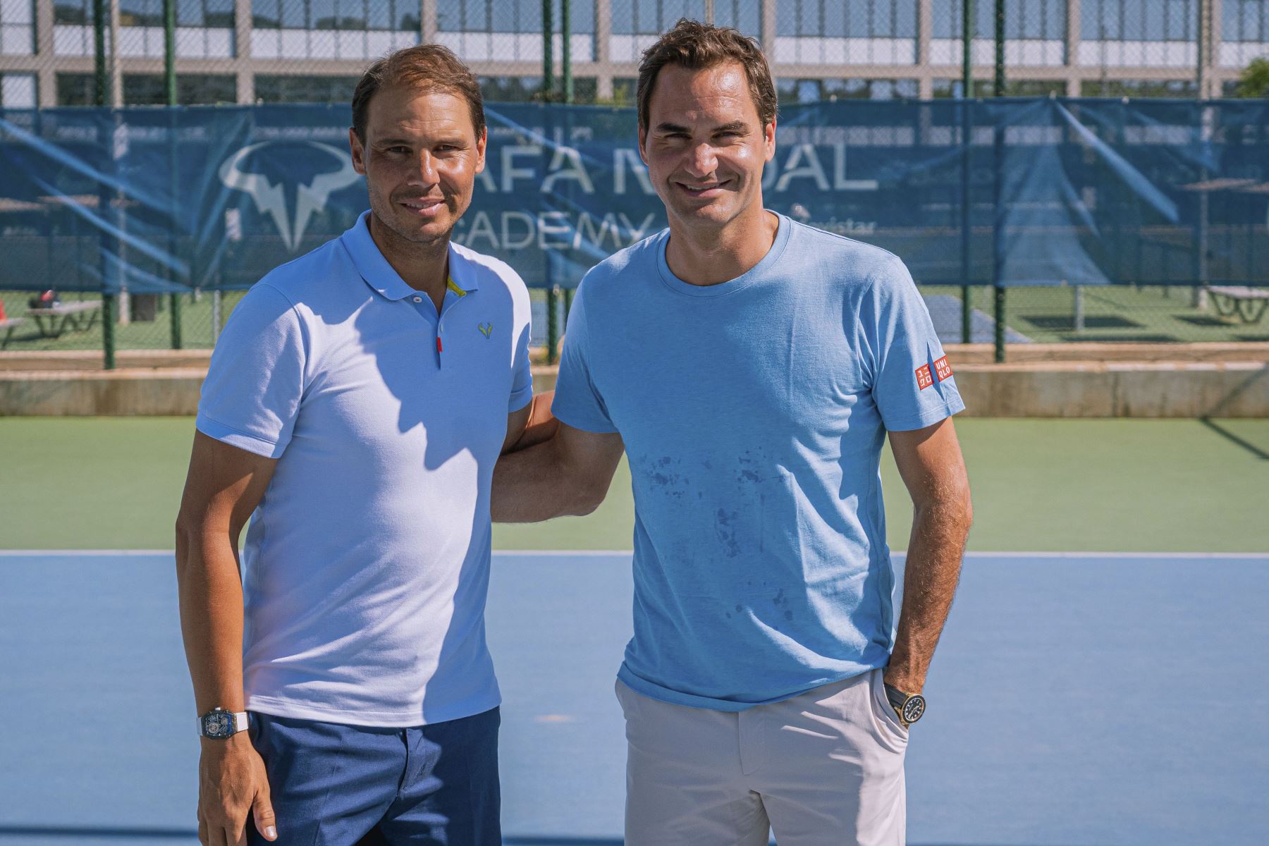 Roger Federer visita la Rafa Nadal Academy y se reencuentra con su ...